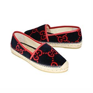 Gucci Midnight Blue and Red Espadrilles